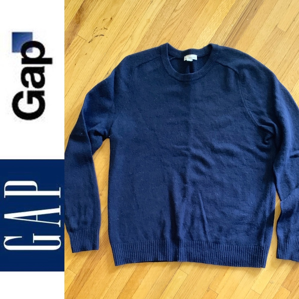 Gap Men’s Wool Sweater - Dark Blue XL